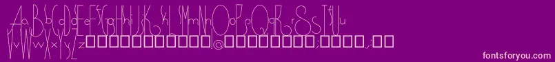 Spirituality Font – Pink Fonts on Purple Background