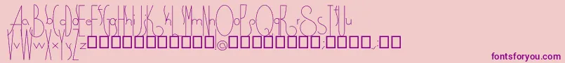 Spirituality Font – Purple Fonts on Pink Background