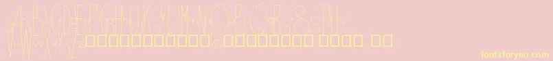 Spirituality Font – Yellow Fonts on Pink Background