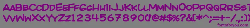 Kicob Font – Purple Fonts on Gray Background