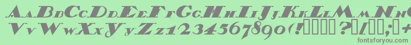 Belukha Font – Gray Fonts on Green Background