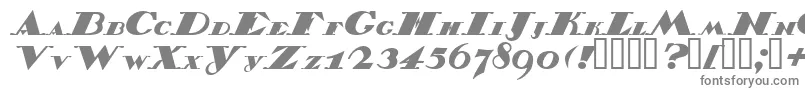 Belukha-fontti – harmaat kirjasimet valkoisella taustalla