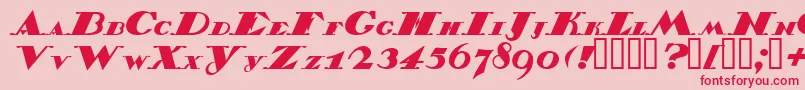 Belukha Font – Red Fonts on Pink Background