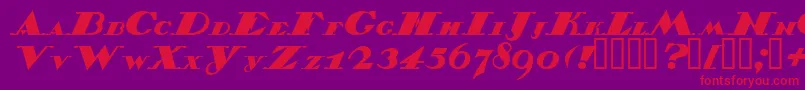 Belukha Font – Red Fonts on Purple Background