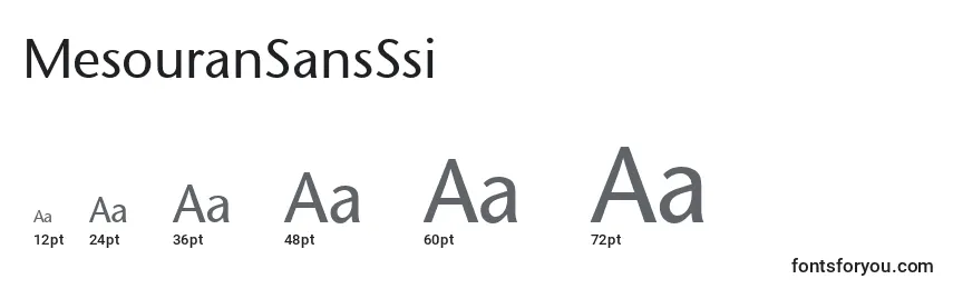 MesouranSansSsi Font Sizes