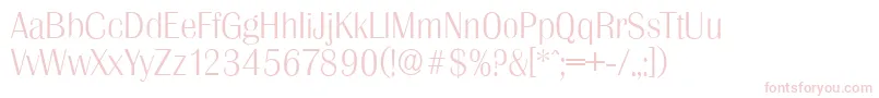 GrenobleserialXlightRegular Font – Pink Fonts on White Background