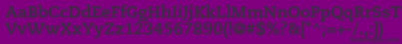 PmnCaeciliaLt75Bold Font – Black Fonts on Purple Background