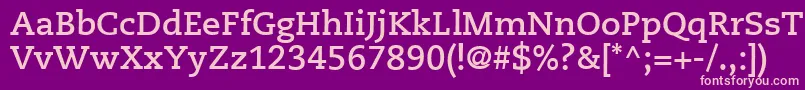 PmnCaeciliaLt75Bold Font – Pink Fonts on Purple Background