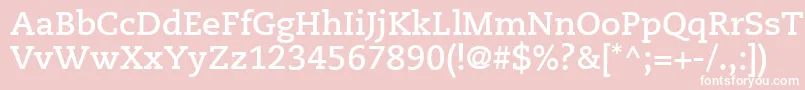 PmnCaeciliaLt75Bold Font – White Fonts on Pink Background