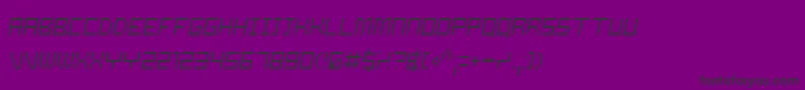 Samslo-Schriftart – Schwarze Schriften auf violettem Hintergrund