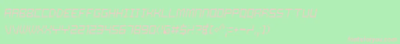 Samslo Font – Pink Fonts on Green Background