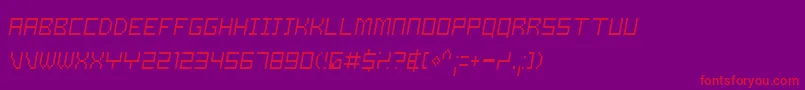 Samslo Font – Red Fonts on Purple Background