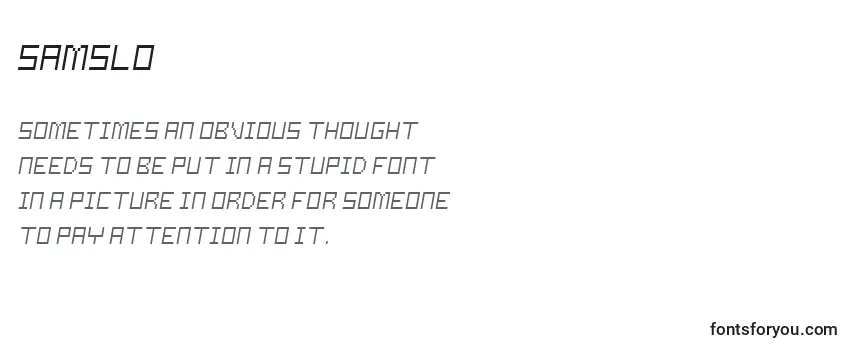 Samslo Font