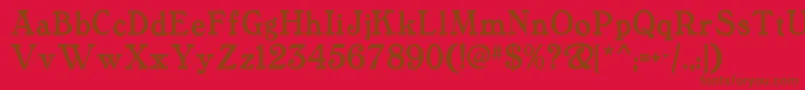 Tanglewoodtalesnf Font – Brown Fonts on Red Background