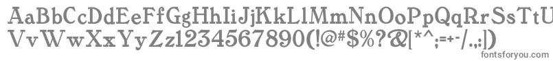 Tanglewoodtalesnf-fontti – harmaat kirjasimet valkoisella taustalla