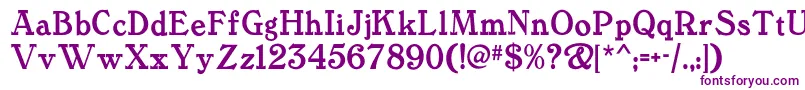 Tanglewoodtalesnf Font – Purple Fonts on White Background