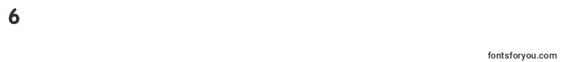 RobagaRoundedBold-Schriftart – Schriften für die Ziffer 6