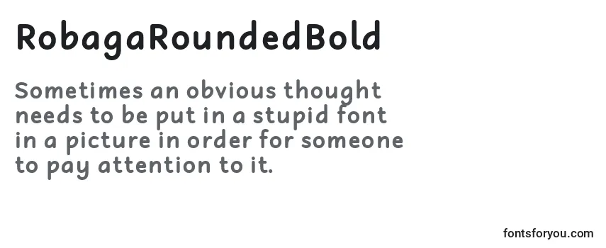 RobagaRoundedBold Font