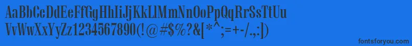 Vetrenb Font – Black Fonts on Blue Background
