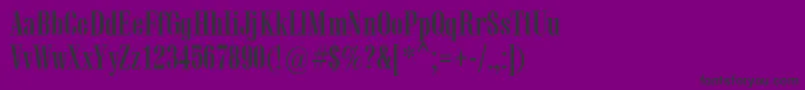 Vetrenb-Schriftart – Schwarze Schriften auf violettem Hintergrund