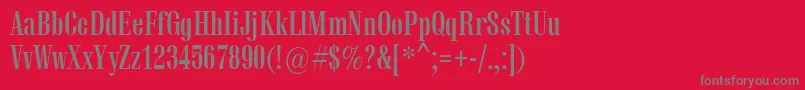 Vetrenb Font – Gray Fonts on Red Background