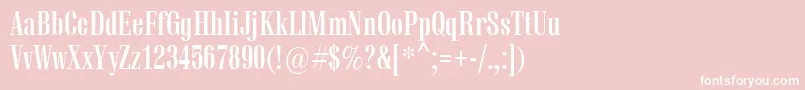 フォントVetrenb – ピンクの背景に白い文字
