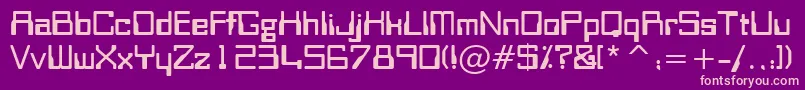 OrbitBBt Font – Pink Fonts on Purple Background