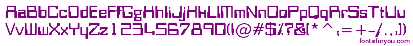 OrbitBBt Font – Purple Fonts on White Background