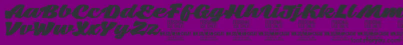 MeancasatfatPersonalUse Font – Black Fonts on Purple Background