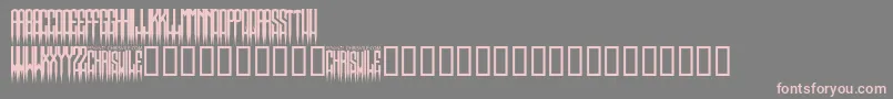 SpikedRegular Font – Pink Fonts on Gray Background