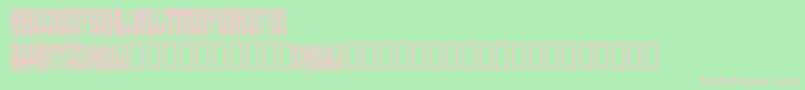 SpikedRegular-fontti – vaaleanpunaiset fontit vihreällä taustalla