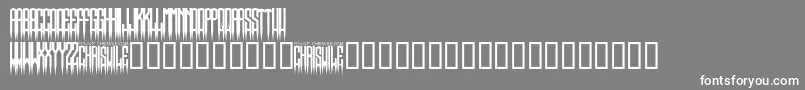 SpikedRegular Font – White Fonts on Gray Background