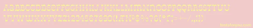 DeLouisville Font – Yellow Fonts on Pink Background