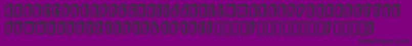 Czcionka Letters – czarne czcionki na fioletowym tle