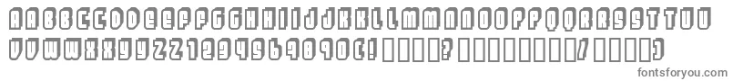 Letters-Schriftart – Graue Schriften auf weißem Hintergrund
