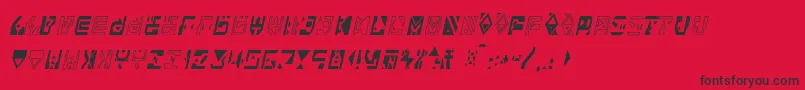 Alianna Font – Black Fonts on Red Background