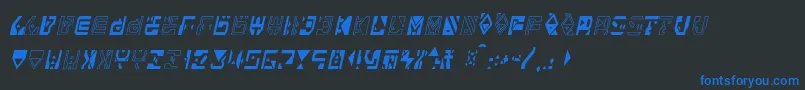 Alianna Font – Blue Fonts on Black Background