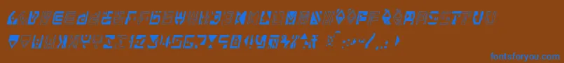 Alianna Font – Blue Fonts on Brown Background