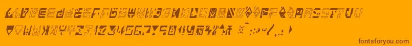 Alianna Font – Brown Fonts on Orange Background