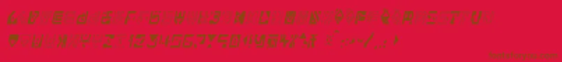 Alianna Font – Brown Fonts on Red Background