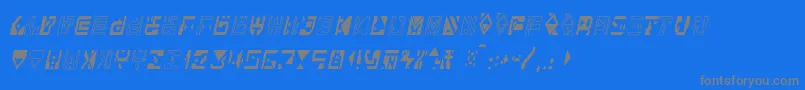 Alianna Font – Gray Fonts on Blue Background