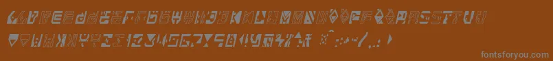 Alianna Font – Gray Fonts on Brown Background