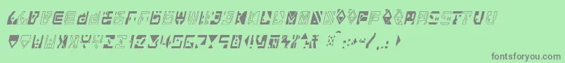 Alianna Font – Gray Fonts on Green Background