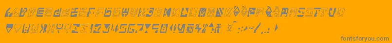 Alianna Font – Gray Fonts on Orange Background