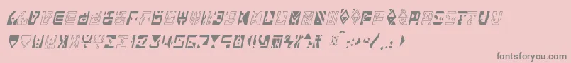 Alianna-Schriftart – Graue Schriften auf rosa Hintergrund