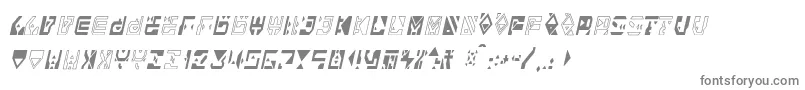 フォントAlianna – 白い背景に灰色の文字