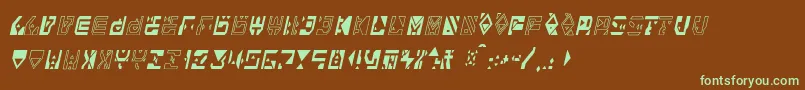 Alianna Font – Green Fonts on Brown Background