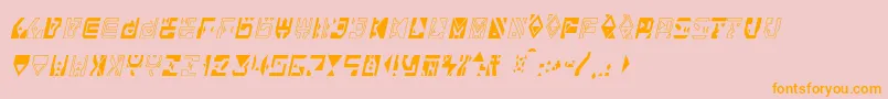 Alianna Font – Orange Fonts on Pink Background