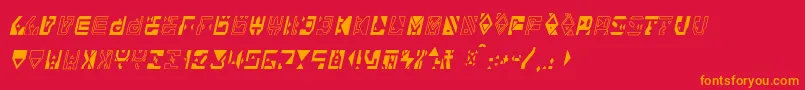 Alianna Font – Orange Fonts on Red Background