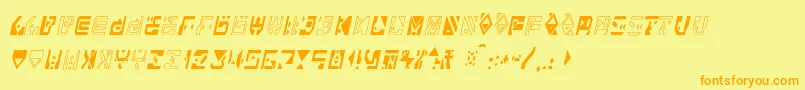 Alianna Font – Orange Fonts on Yellow Background